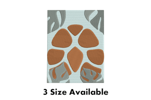 Abstract Floral Embroidery Pattern