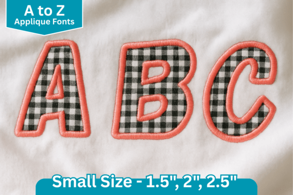 Campus Block Applique Embroidery Font