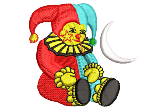 Clown Embroidery Design