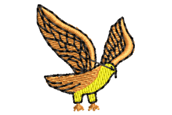 Cute Bird Embroidery Design