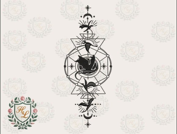Fantasy Era Dragon Rider Embroidery File