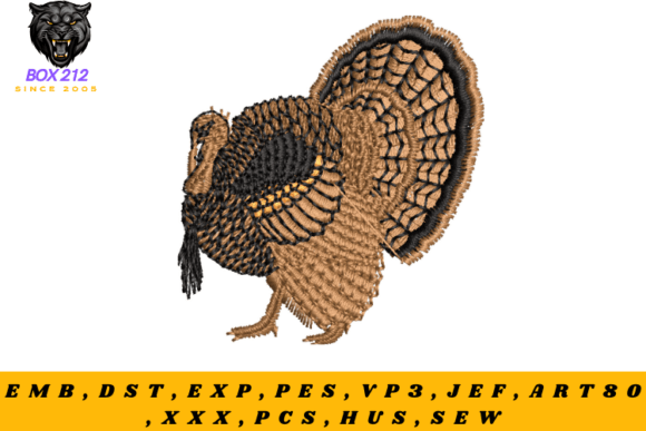 Majestic Rooster Embroidery Design