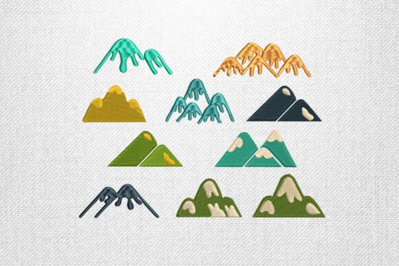 Mountain Embroidery Design Collection