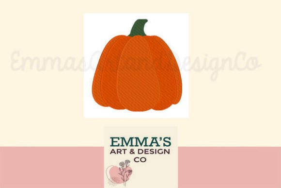 Pumpkin Machine Embroidery